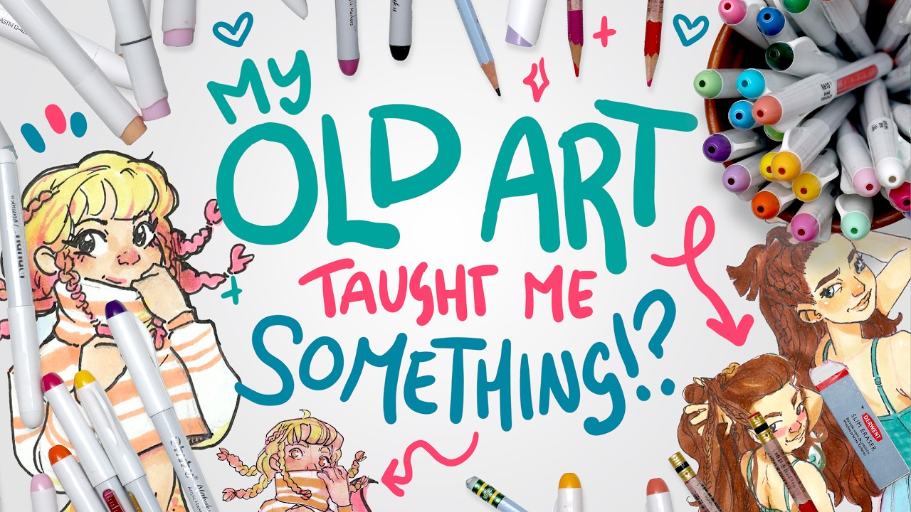 WASN'T EXPECTING THAT!? | Redrawing My 10 Year Old Art Taught Me A Lot!