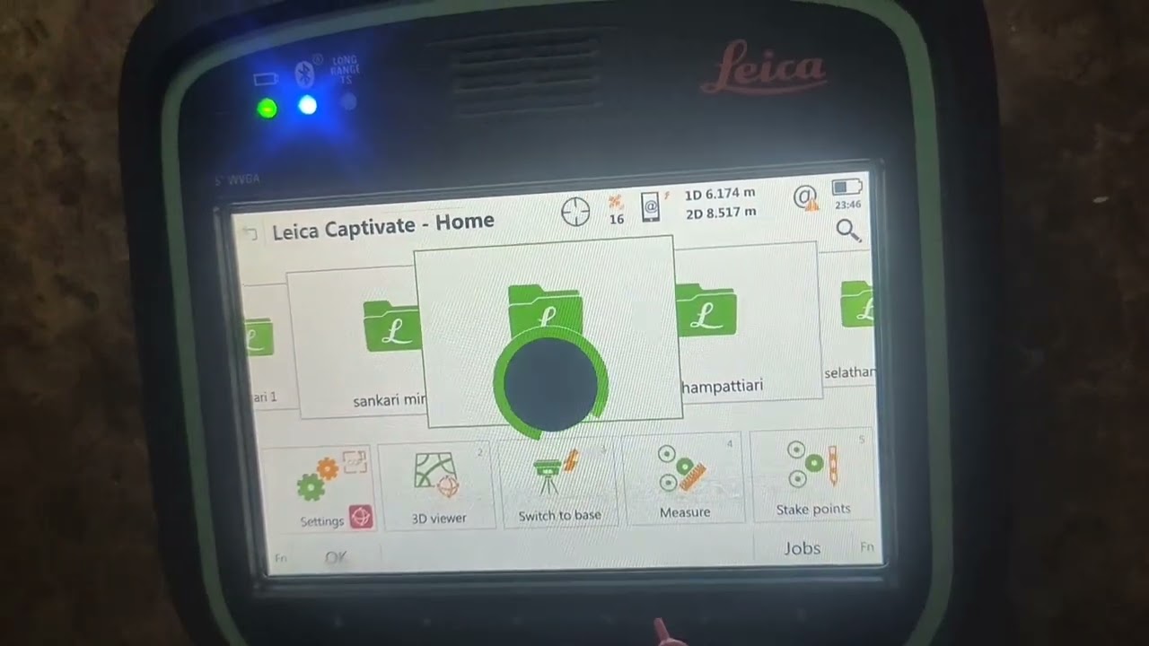 HOW TO USE LEICA DGPS? - SETTINGS, SURVEY, AREA & DISTANCE CALCULATION PROCEDURE IN தமிழ்.