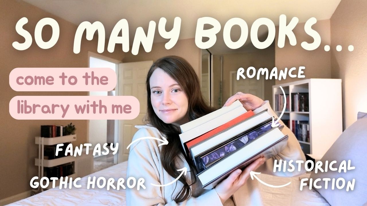 Come to the library with me + a book haul 🕯️💌 🧦