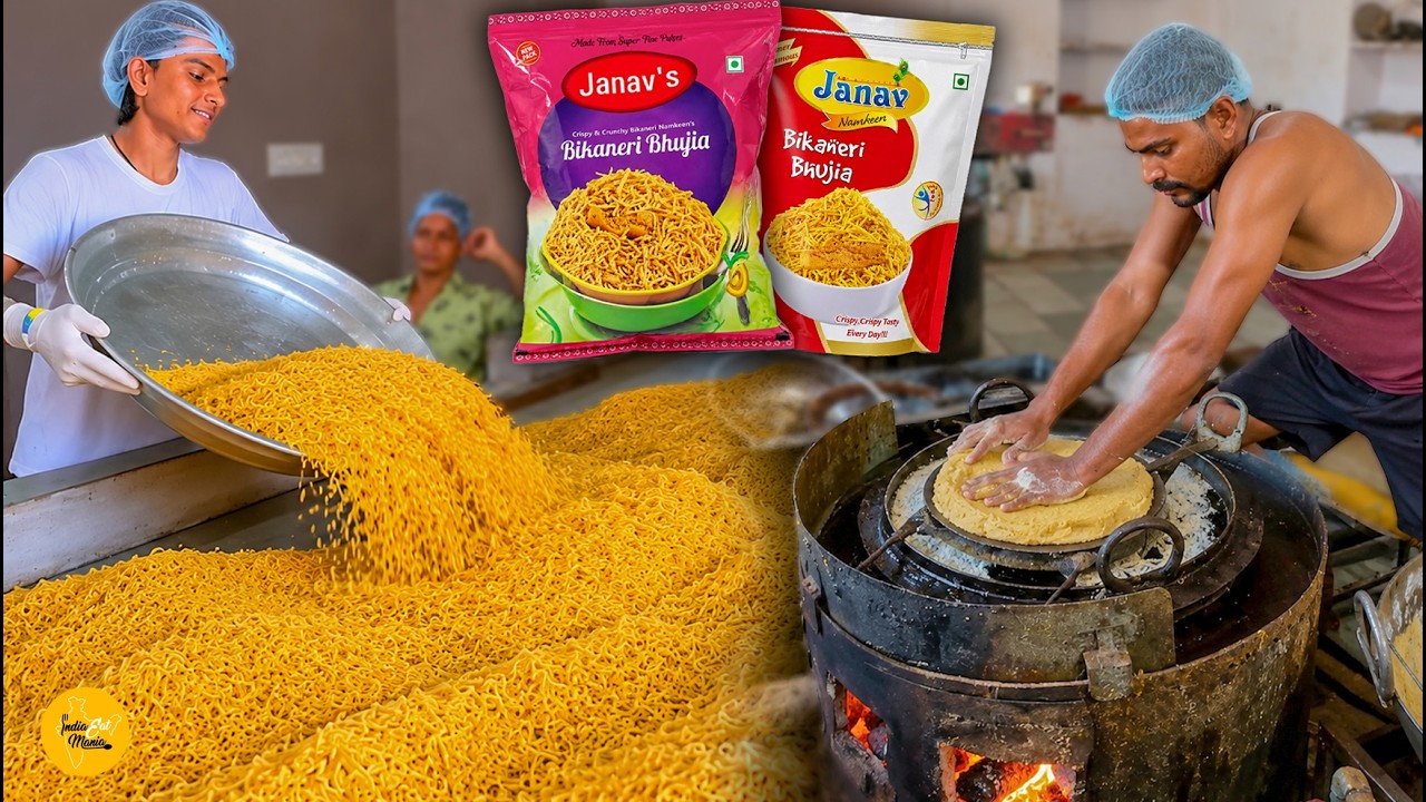 Bikaner Wali Bikaneri Bhujiya Factory l Rajasthan Street Food