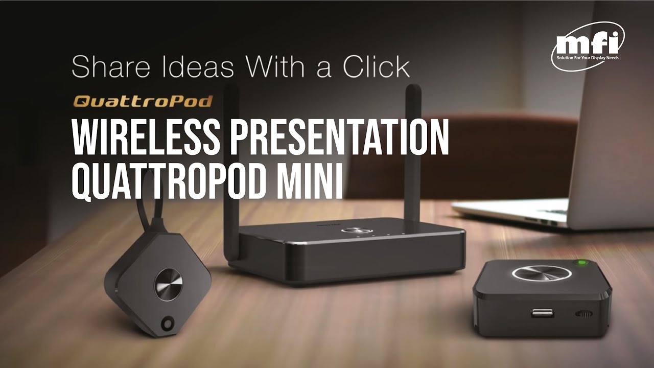 Wireless Presentation fitur lengkap, harga bersahabat | QuattroPod Mini