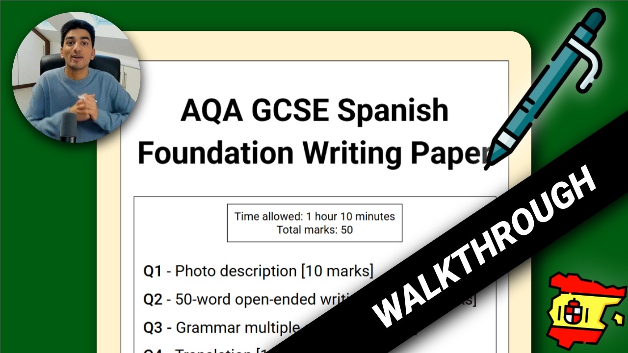 Разбор письменной части экзамена GCSE по испанскому языку (AQA Foundation)