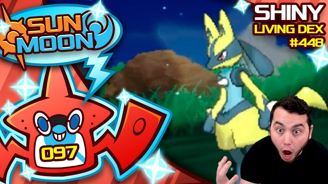 JUST IN TIME! SHINY LUCARIO!! Quest For Shiny Living Dex #448 | Sun Moon Shiny #97