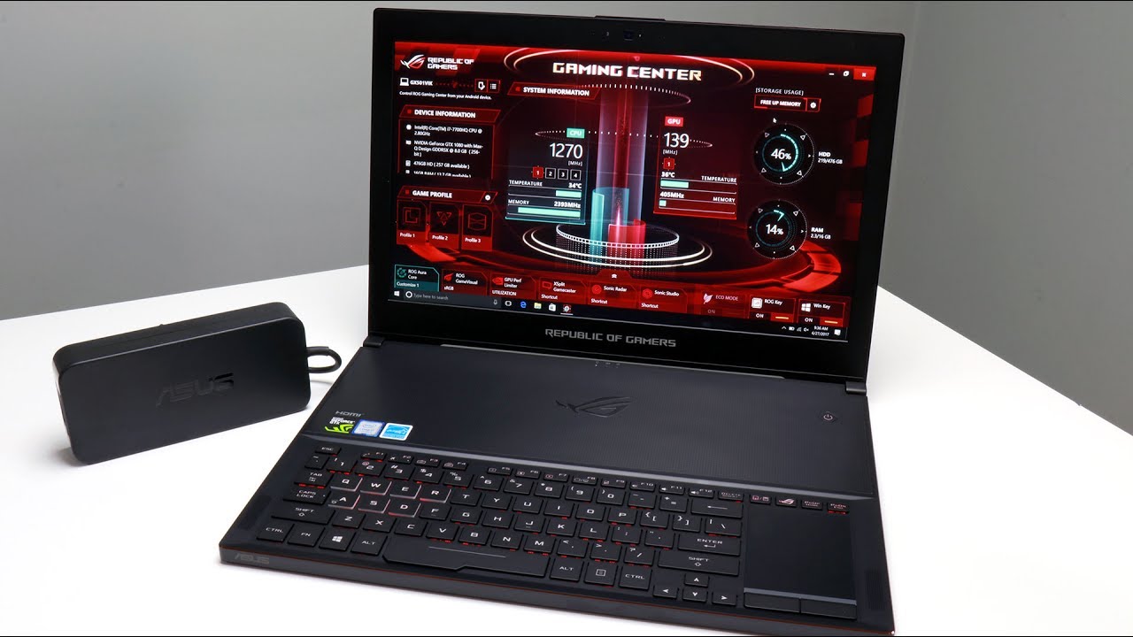 Обзор ASUS ROG Zephyrus: GTX 1080 в ноутбуке весом менее 5 фунтов!