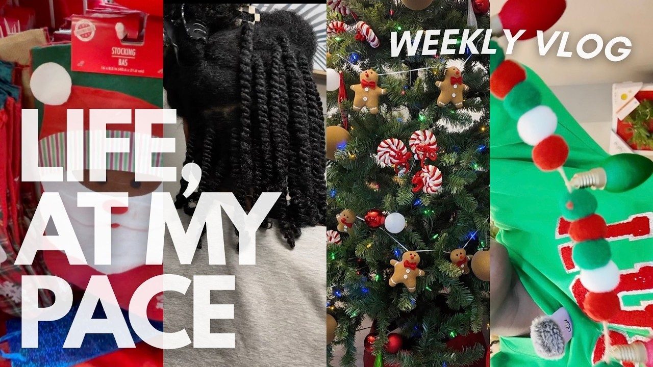 LIFE AT MY PACE| Let's do my hair & decorate!