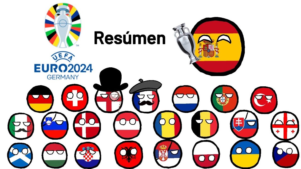 Resúmen de la Eurocopa 2024 - Countryballs Español