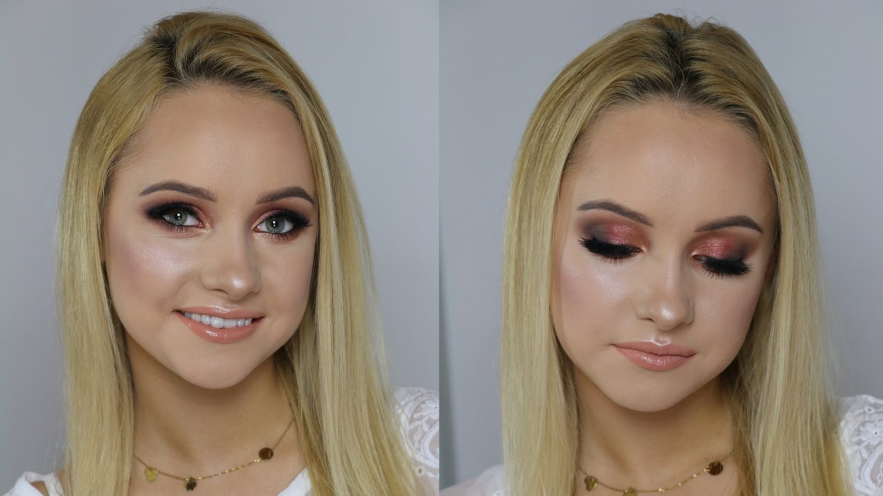 Burgundy Smoky Eyes Makeup tutorial | RudaMaluje