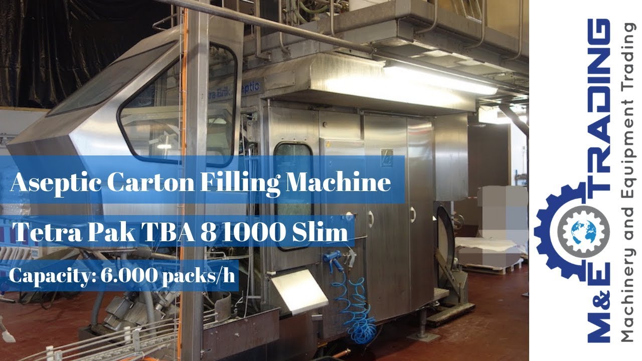 Used Tetra Pak TBA 8 1000 Slim Filling Line for Sale