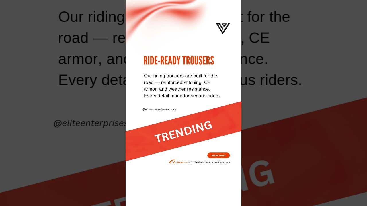 Ride-Ready Trousers &mdash; Built for the Road #ridingpants #ridingadventure #manufacturing
