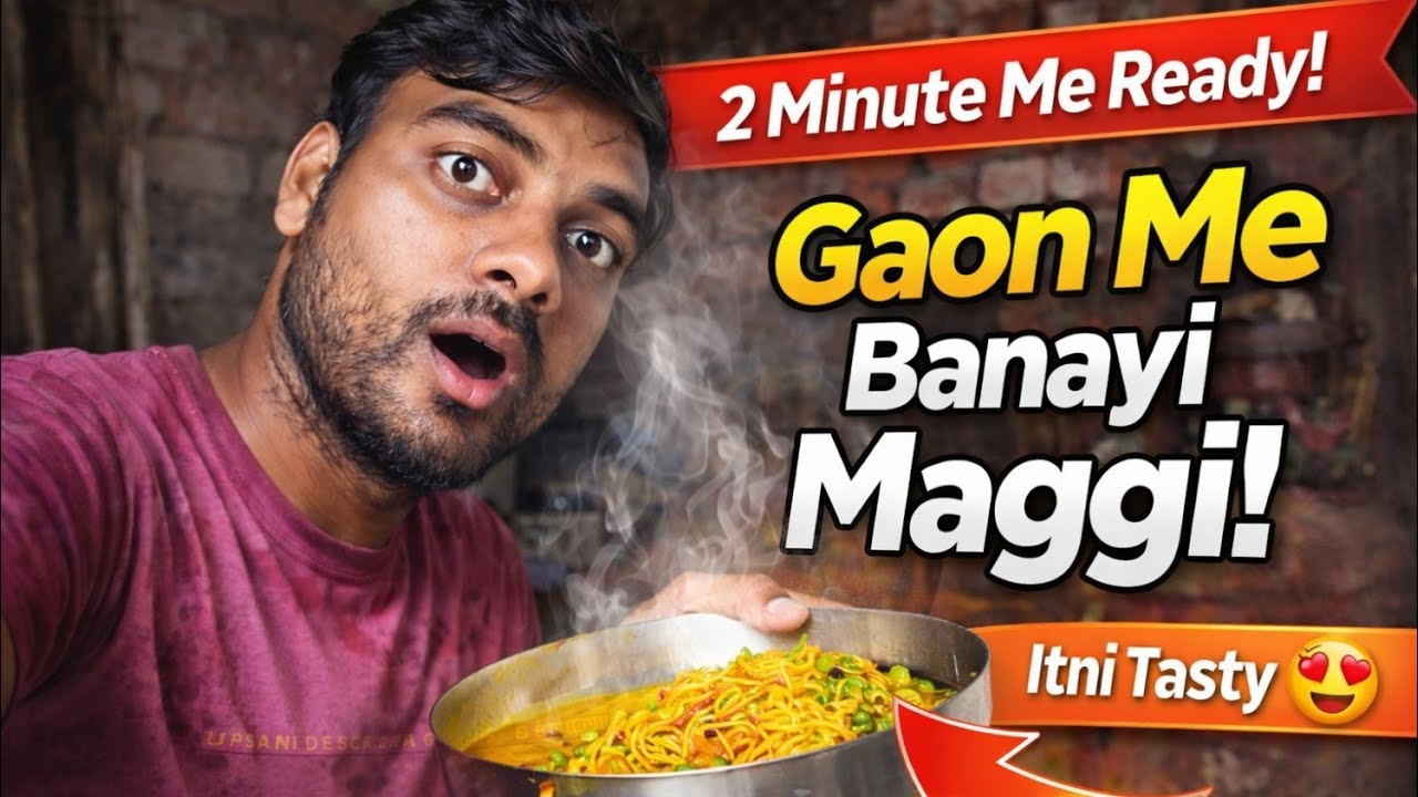 Pahli Baar Maggi Noodles Banane 😍 Dekhiye Kaisa Bana!