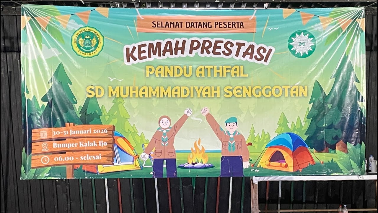 Pentas seni perkemahan SD MUHAMMADIYAH SENGGOTAN
