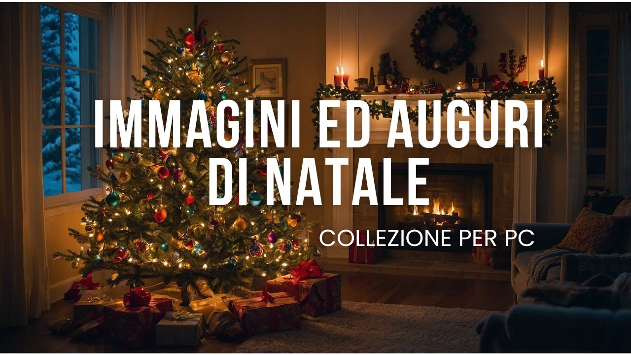 🎄 Cartoline di Buon Natale 2024 Gorizontali. Scarica Immagini Natalizie Gratis.