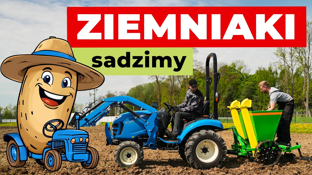 Sadzarka do ziemniaków 4FARMER do mini ciągnika  - LS Tractor XJ 25 :: Traktor.com.pl