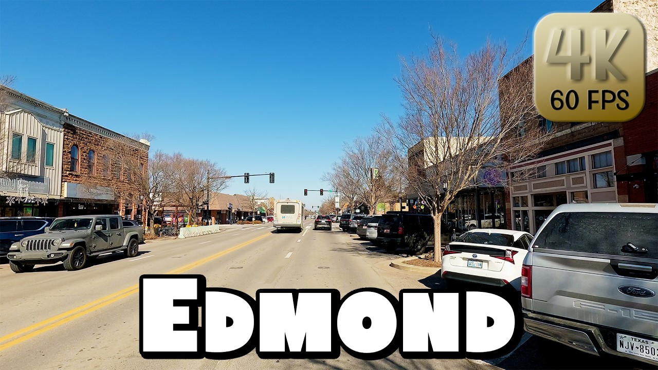 Driving Around Edmond, Oklahoma in 4k Video