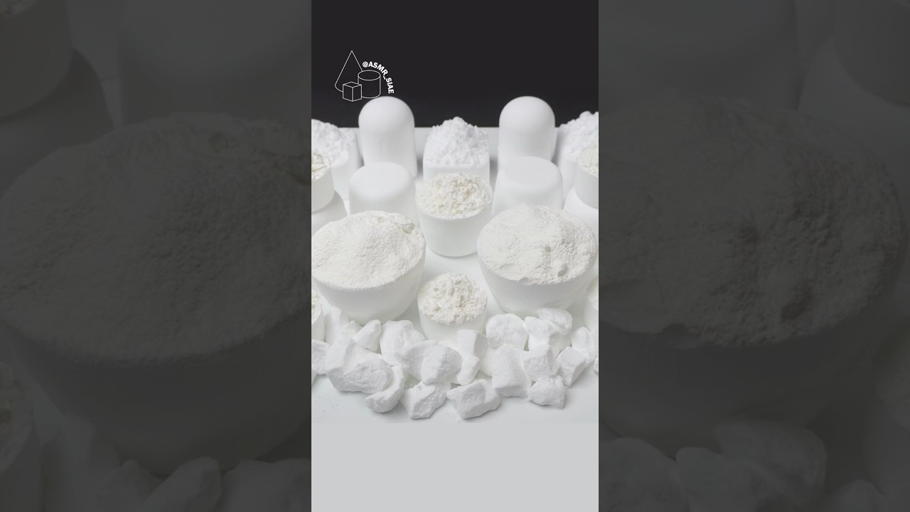 ASMR | Super Soft White Baking Soda & Cornstarch Crush 🤍🌽🎧