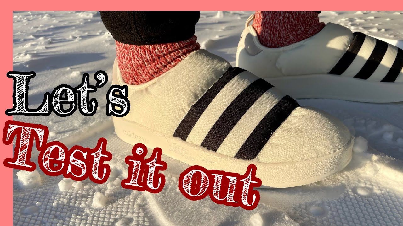 Adidas PuffyLette Off White test in cold weather..