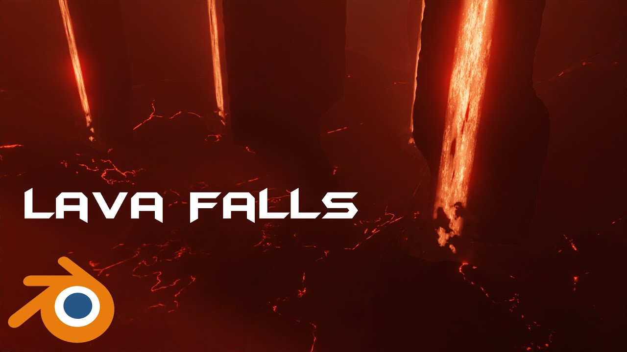 How to create Lava Falls in Blender | No Mantaflow Simulation