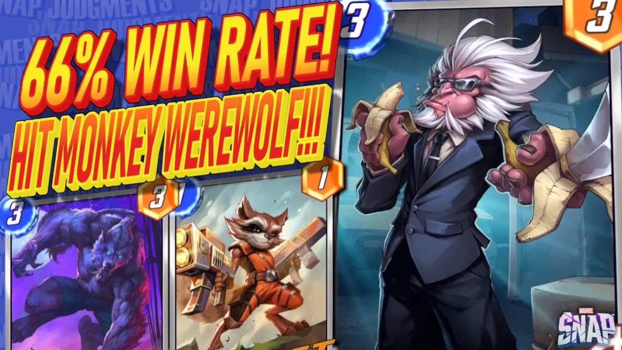 Werewolf AND Hit Monkey! I'm in LOVE with this 66% WR Deck  Marvel Snap