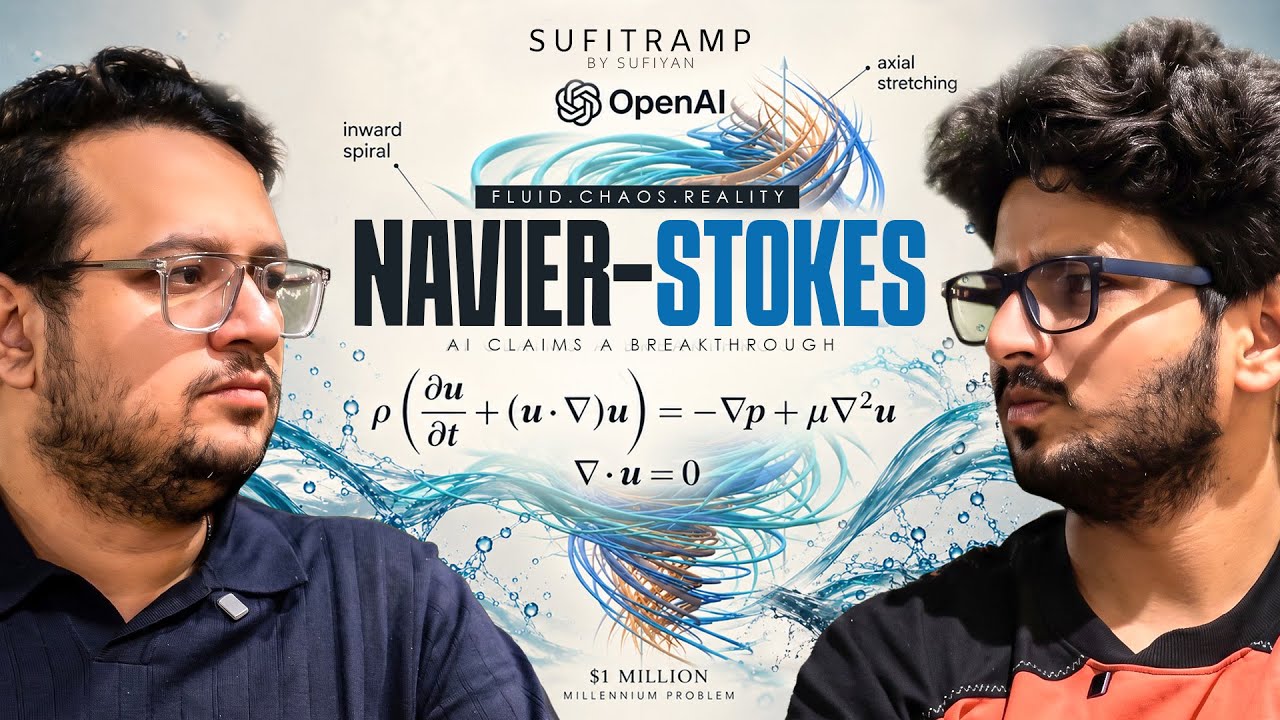 AI Solved a 100-Year-Old Math Problem? Navier Stokes Equation! Sufitramp & Vyom