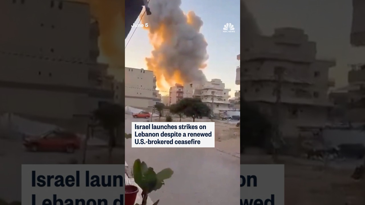 Israel launches strikes on Lebanon despite a renewed U.S.-brokered ceasefire
