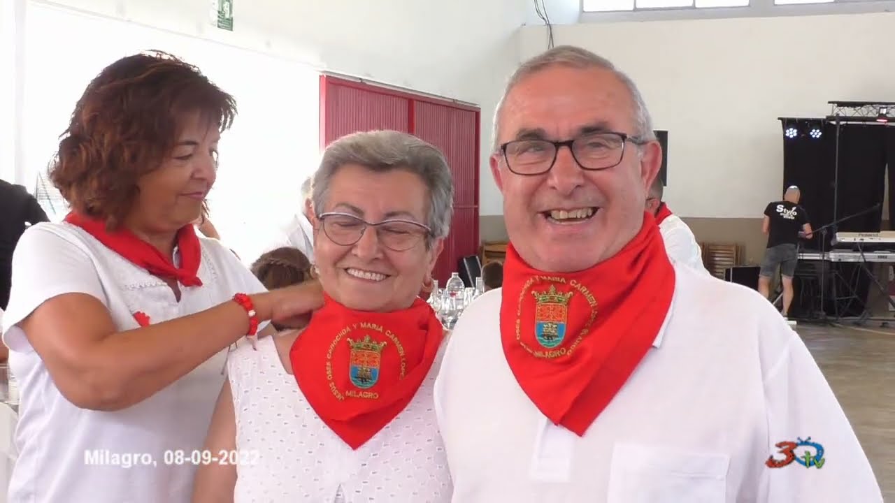 Milagro, fiestas patronales: Día del Jubilado: comida y homenajes 08-09-2022