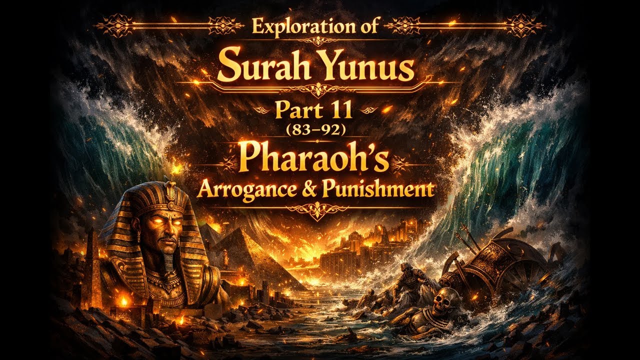Summary of Surah Yunus Part 11 (83–92) Pharaoh's Arrogance & Punishment