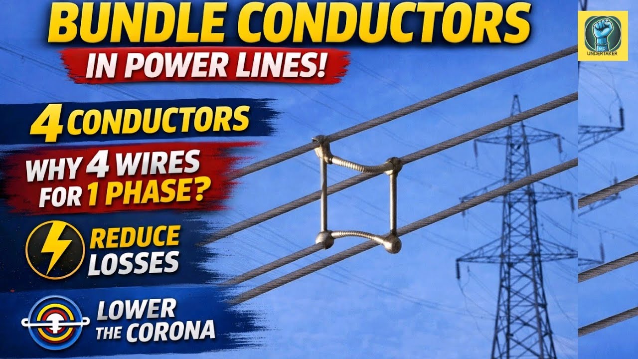 Bundle Conductors in Transmission Lines|⚡ఎందుకు 2,4,6,8 వైర్స్ ఒక్క ఫేస్ కి?#electrical#mrundertaker