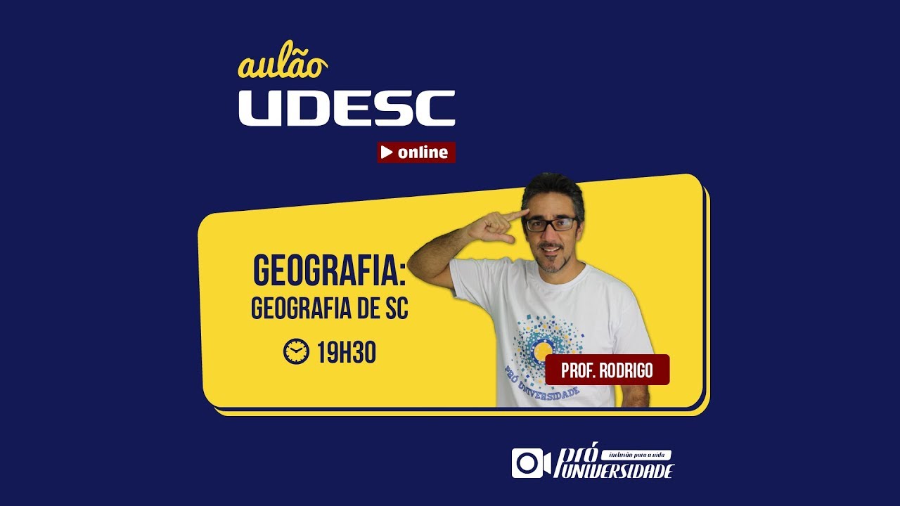 Aulão ao Vivo - Geografia de Santa Catarina