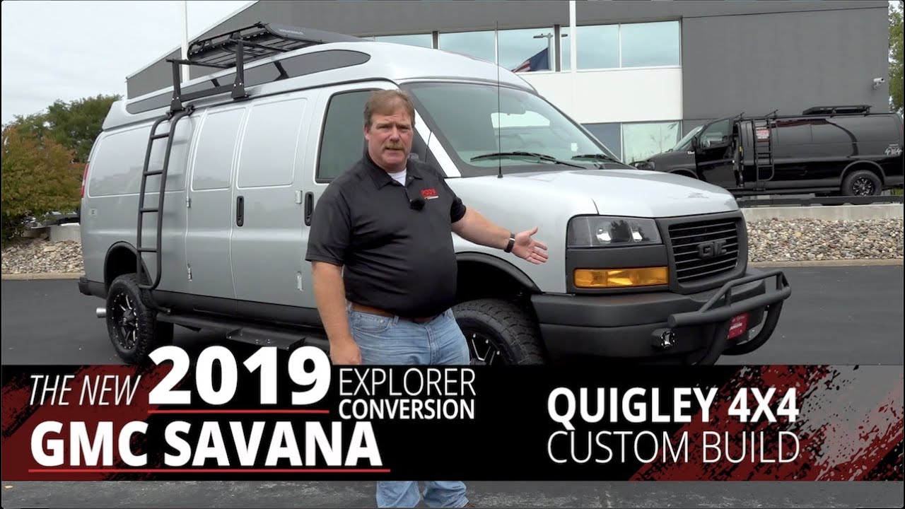 Custom Dog Show Van: 2019 GMC Savanna Explorer Conversion | Quigley 4x4 | White Bear Lake Superstore