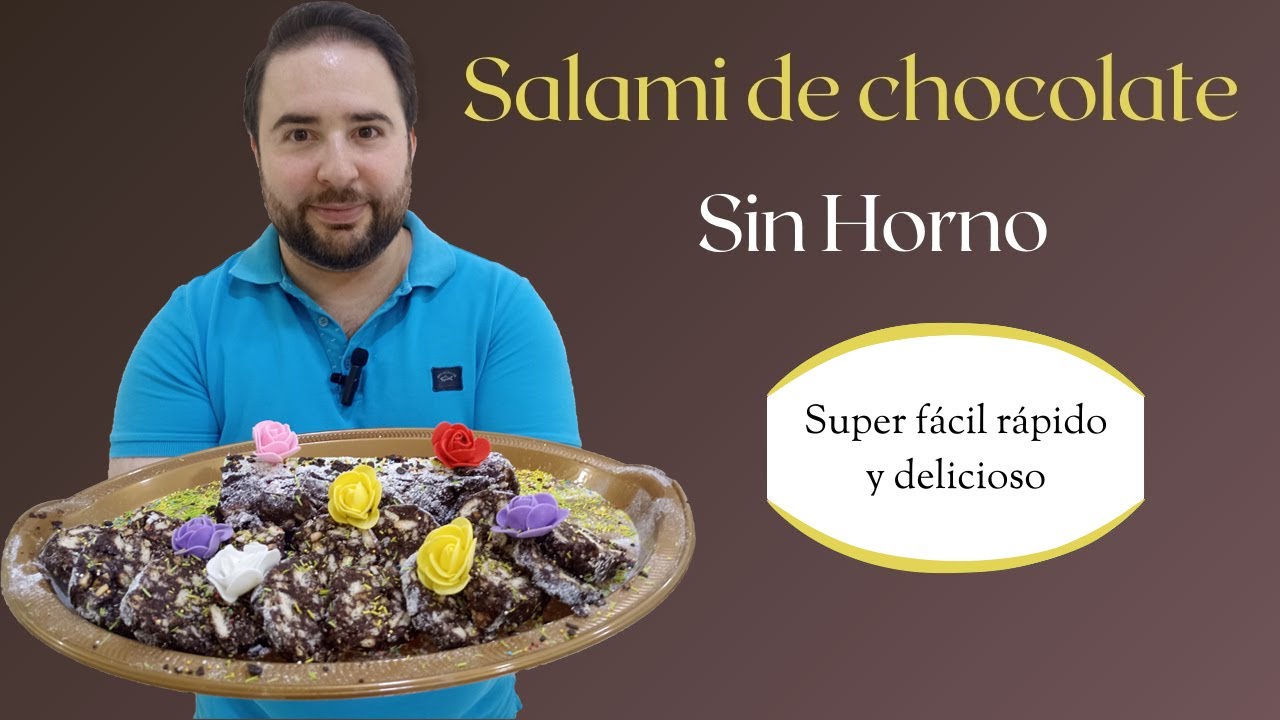 Salami de chocolate fácil sin horno listo en 10 minutos – Sorpréndeme