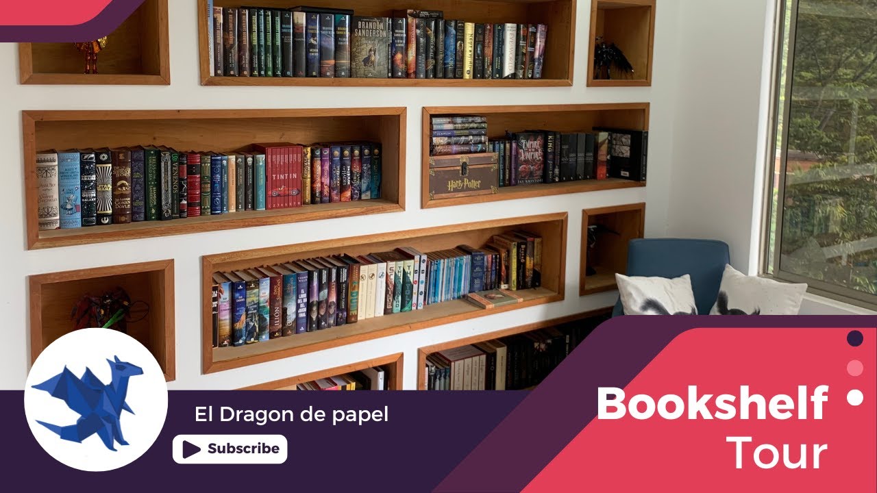 BOOKSHELF TOUR 🗺️🐉 | Más de 200 libros de ciencia ficción y fantasía!!! | El Dragón De Papel