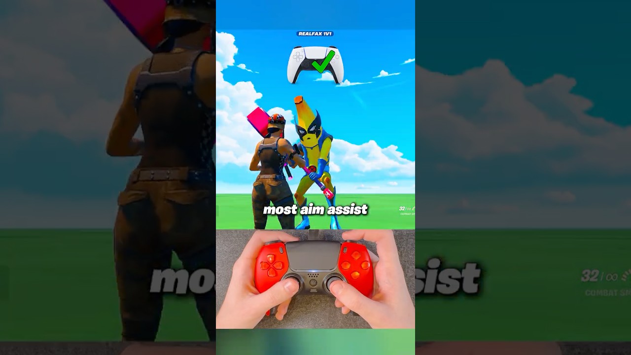 Controller = INSANE AIM 🎯 #fortnite #shorts