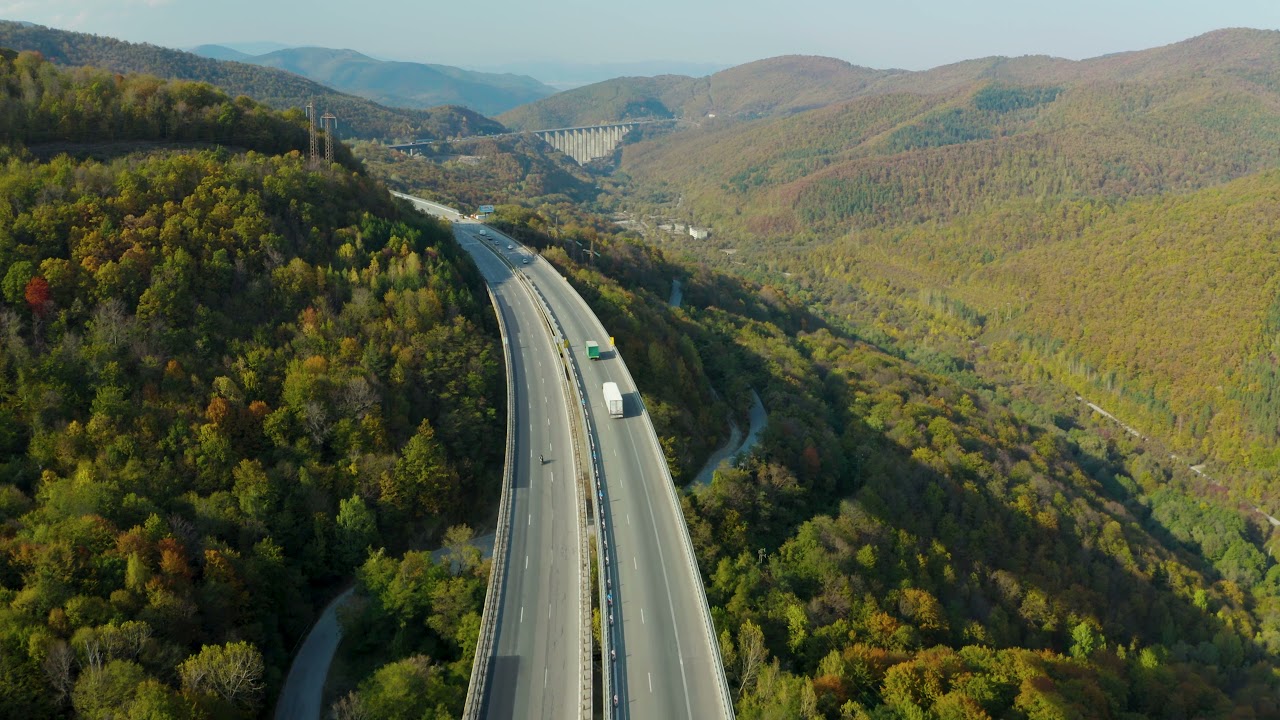 Drone Footage of Highway | 4k Stock Footage