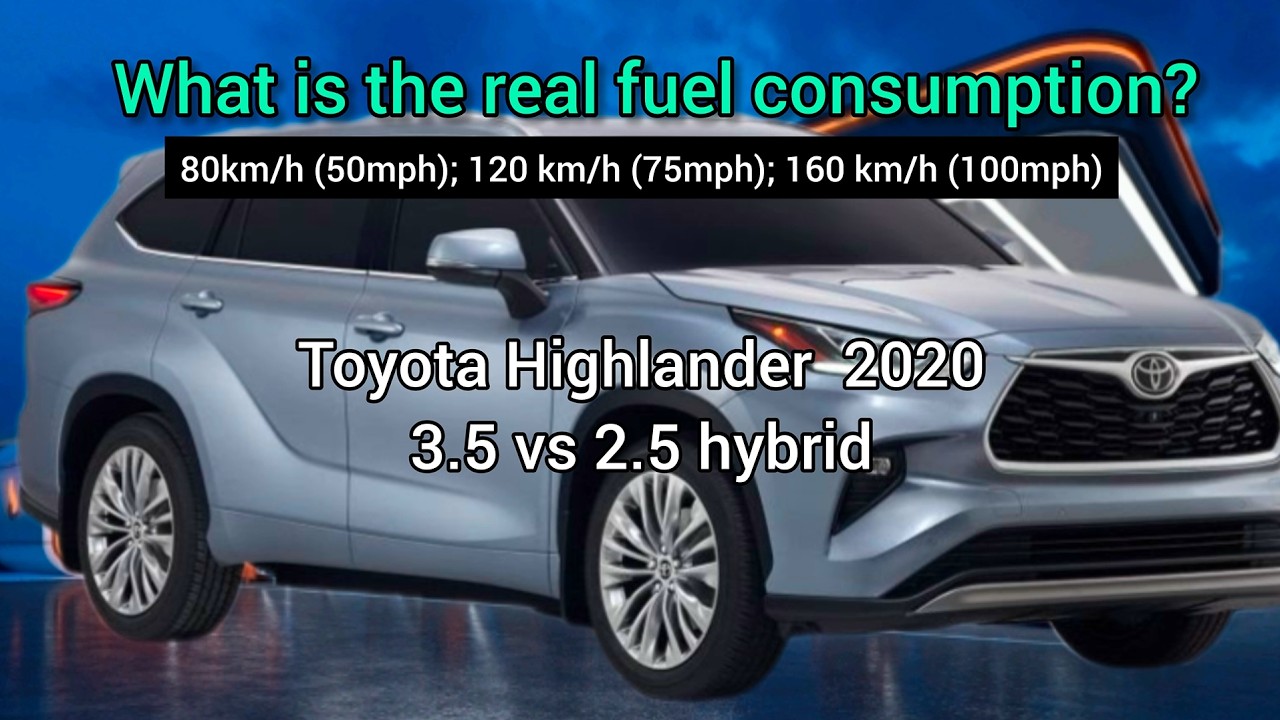 Real fuel consumption test. Toyota Highlander 3.5L vs 2.5L Hybrid.   Какой реальный расход?