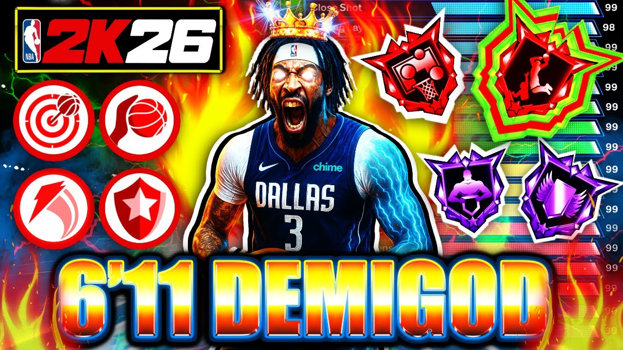 ЛУЧШАЯ сборка центрального нападающего в NBA 2K26 👑 НЕУСТАНОВИМЫЙ ПОЛУБОГ!