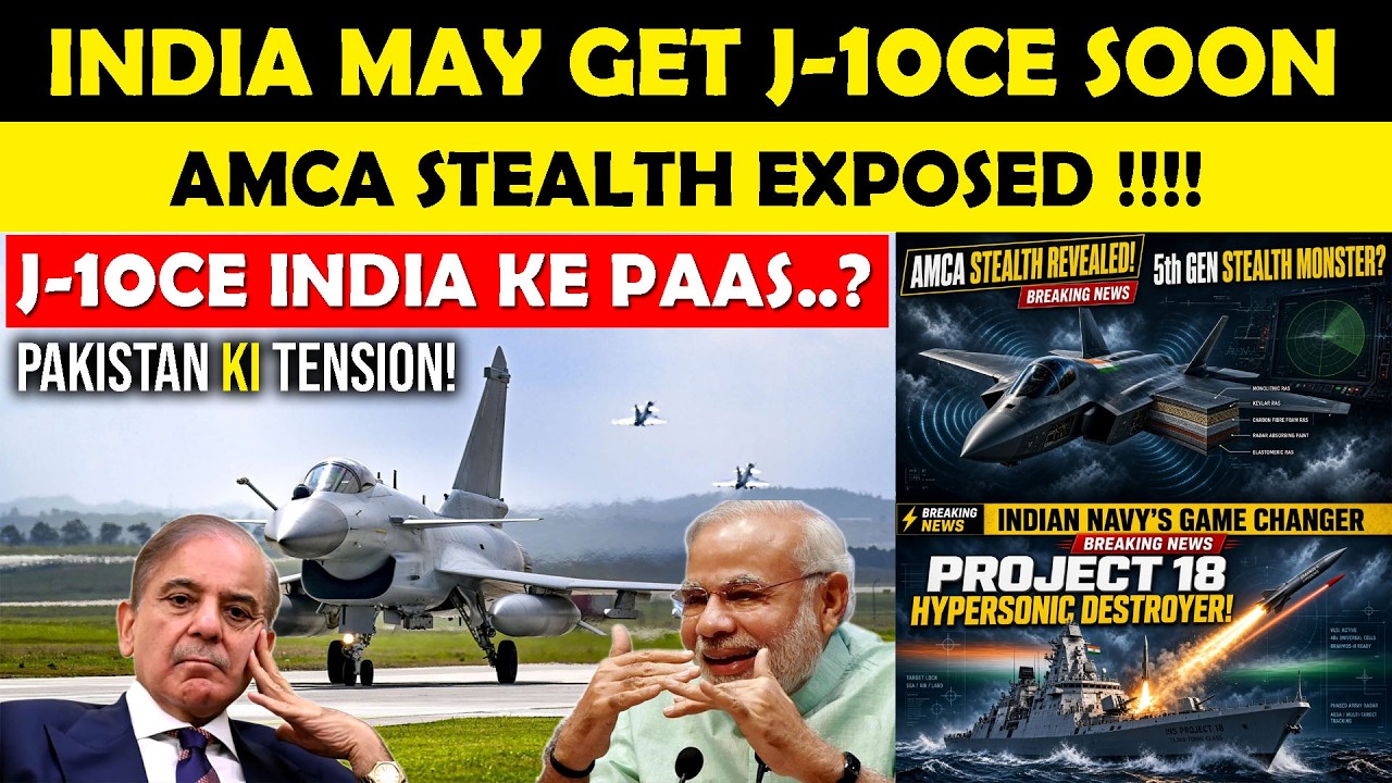Indian Defence News:J-10CE Access For India,AMCA Stealth Exposed!,Hypersonic Destroyer Program India