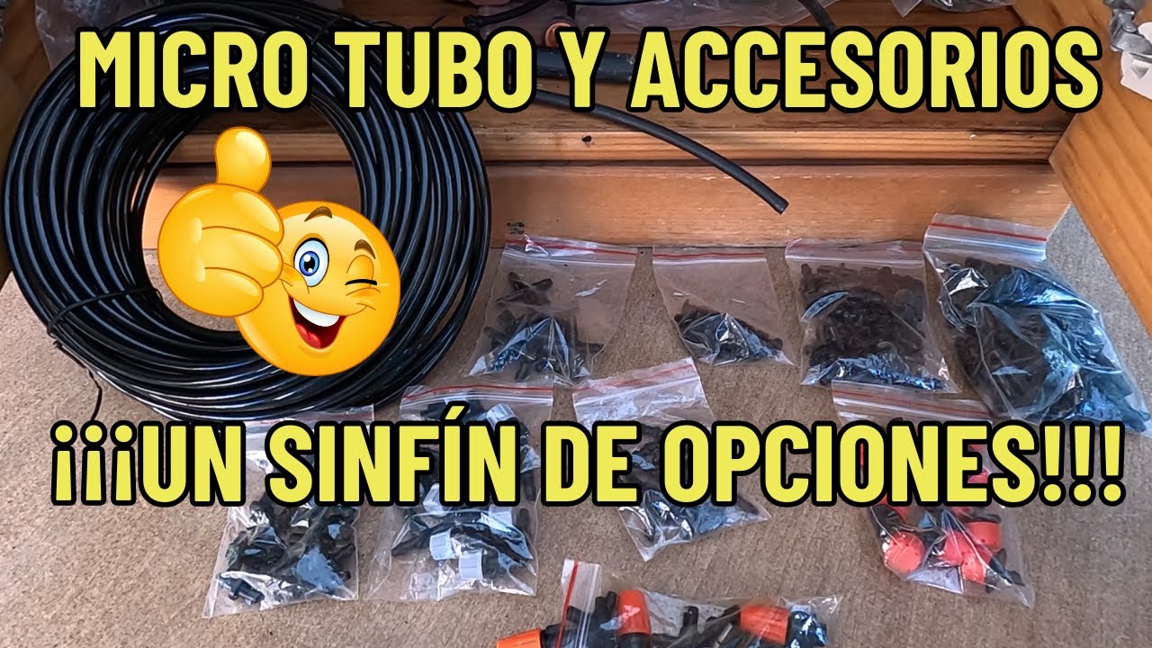 🌱 Accesorios para la huerta y micro tubo