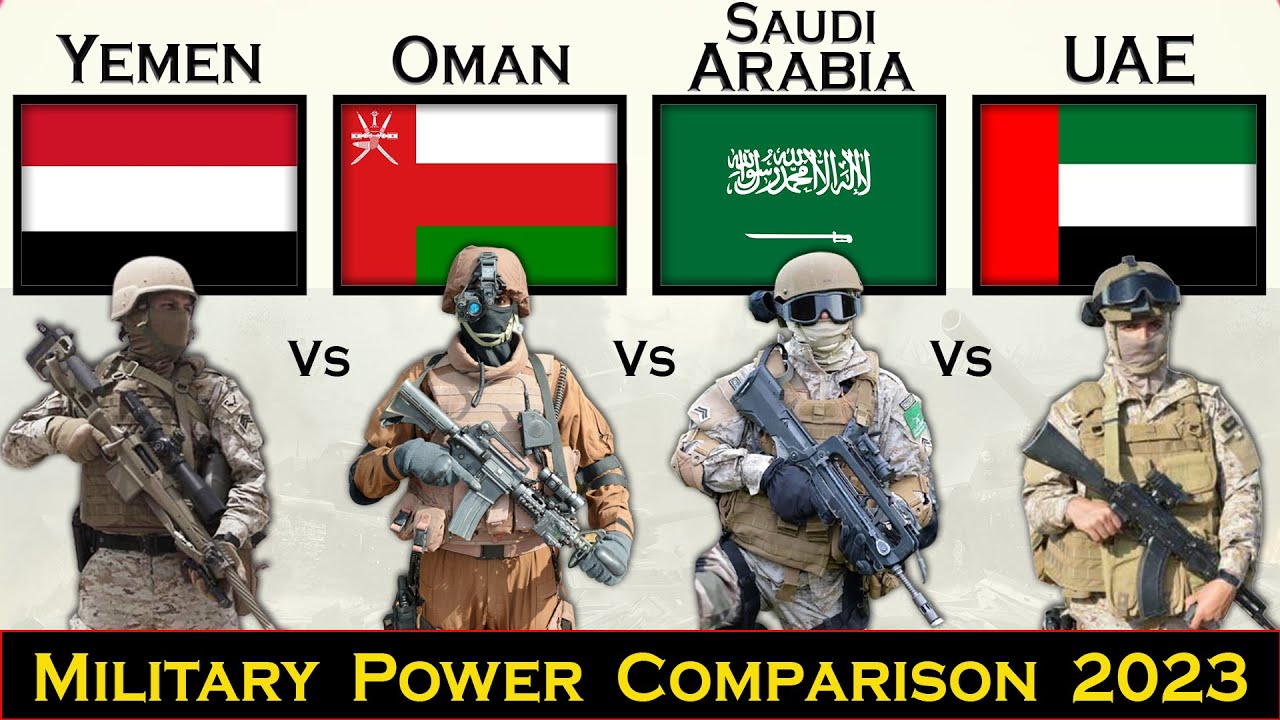 Yemen vs Oman vs Saudi Arabia vs UAE Military Power Comparison 2023 | Global Power