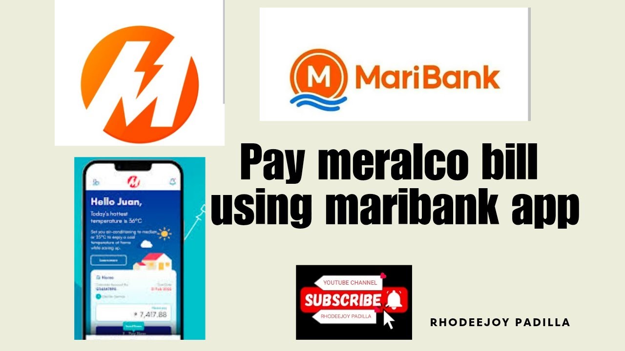 Pag bayad ng meralco bills gamit ang maribank app (no charge fee) (libre lang)