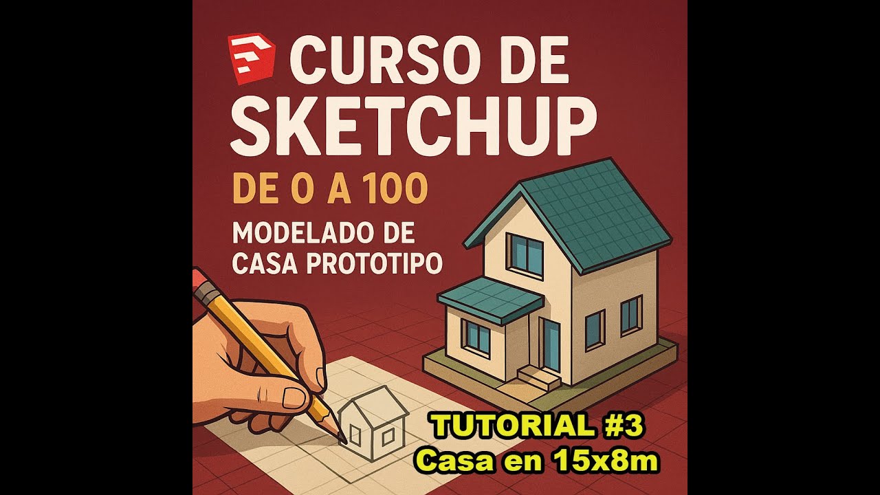 Modelado en Sketchup desde cero Tutorial #3 Dibac Capas Muros y Puertas