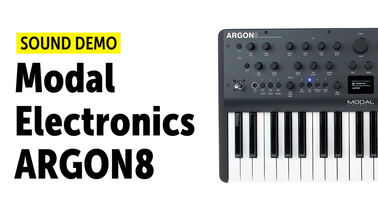 Modal Electronics Argon8 Sound Demo (No Talking)
