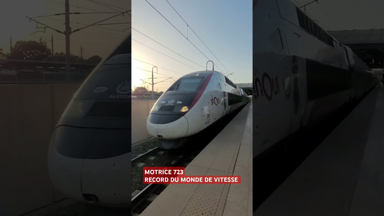 Двигатель TGV 🚅 inoui 723, мировой рекорд скорости 574,8 км/ч, установленный 03.04.2007. #TGV #поезд