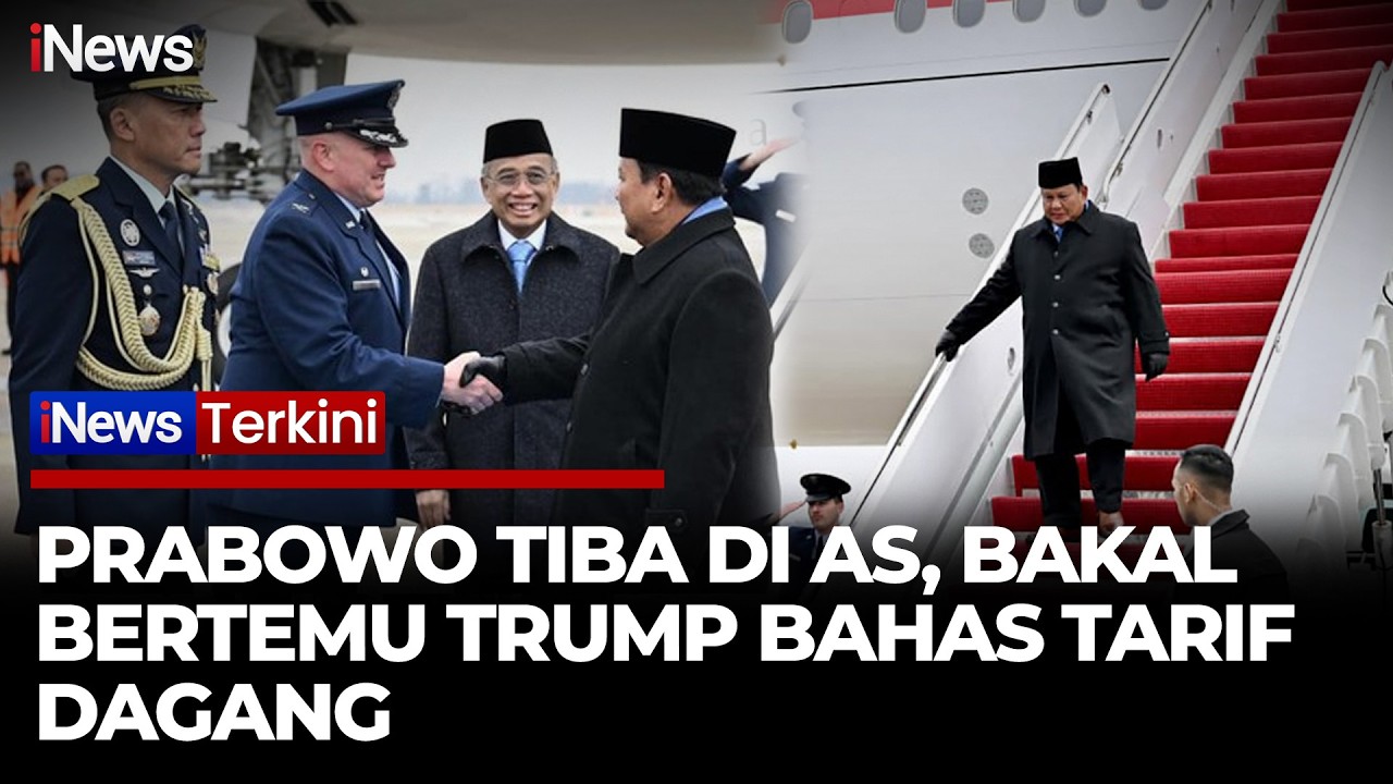 Momen Presiden Prabowo Tiba di AS Jelang Pertemuan Penting dengan Trump | iNews Terkini (18/2)