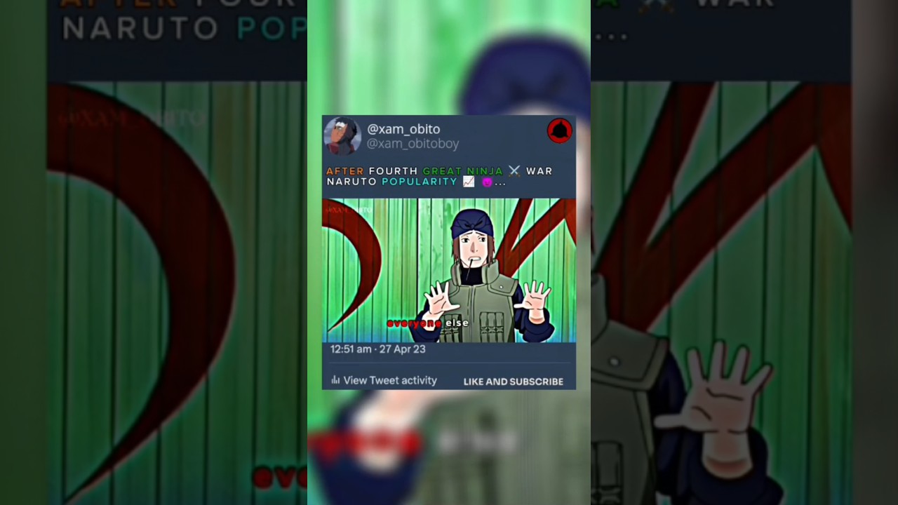 After 4th Great Ninja War Naruto Popularity #narutoedit #narutoanimeshorts  #narutoshippudenshort