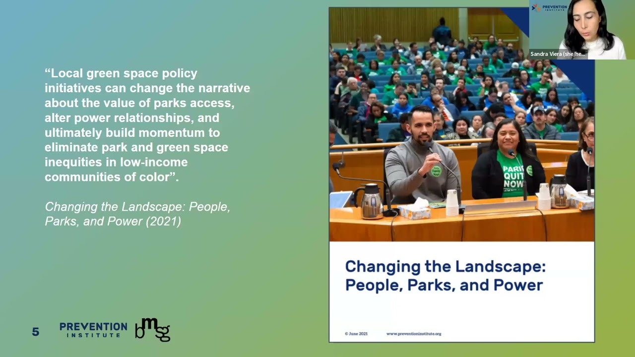 Building Narrative Power for Park and Green Space Equity