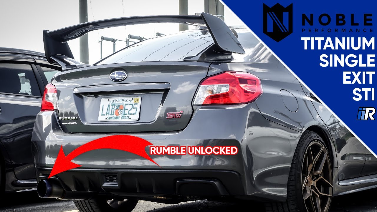 Noble Titanium Exhaust STI Sound Test