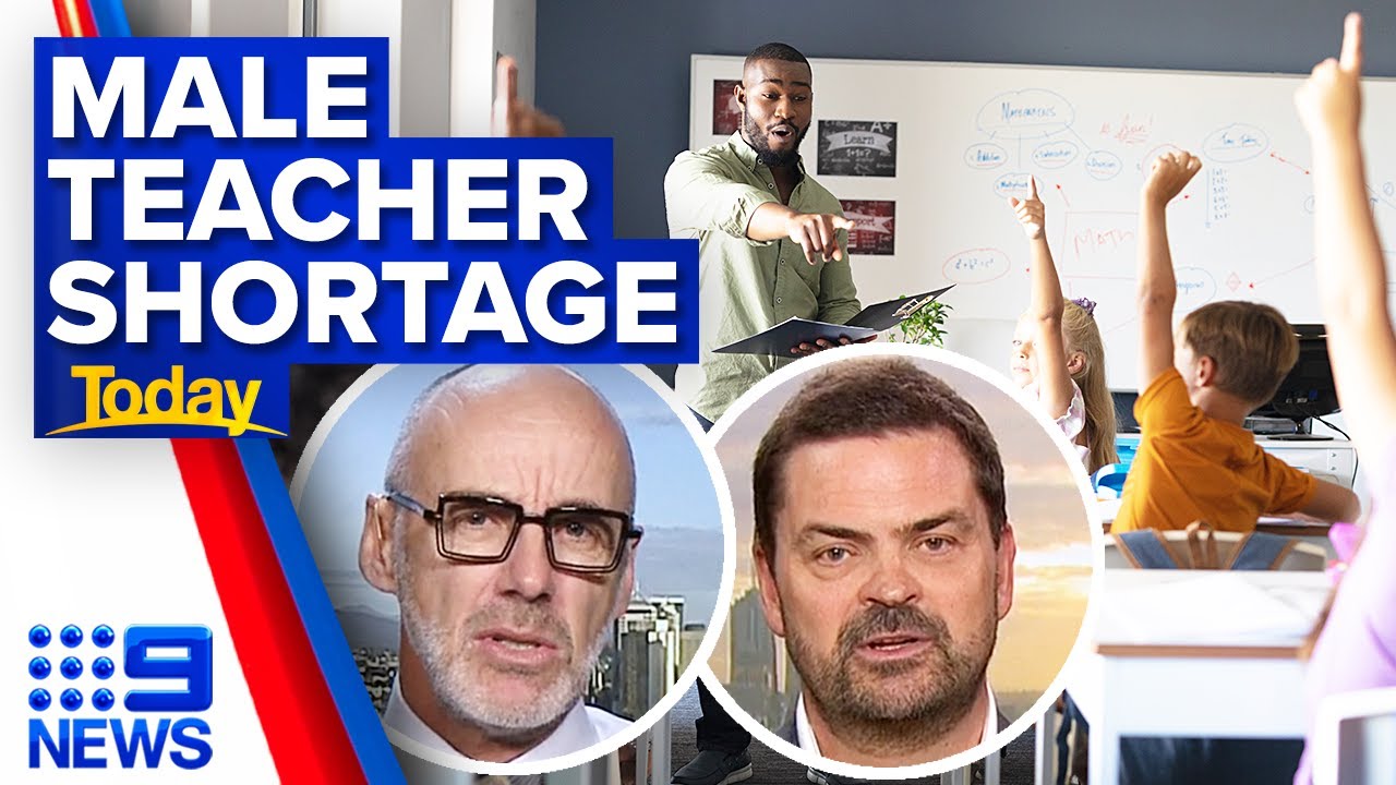 Schools struggling to get males teaching early years | 9 News Australia