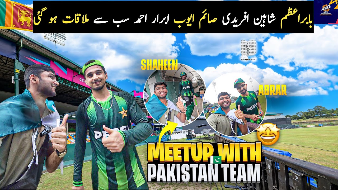 Meet up with Pakistani team 😍 Colombo🇱🇰