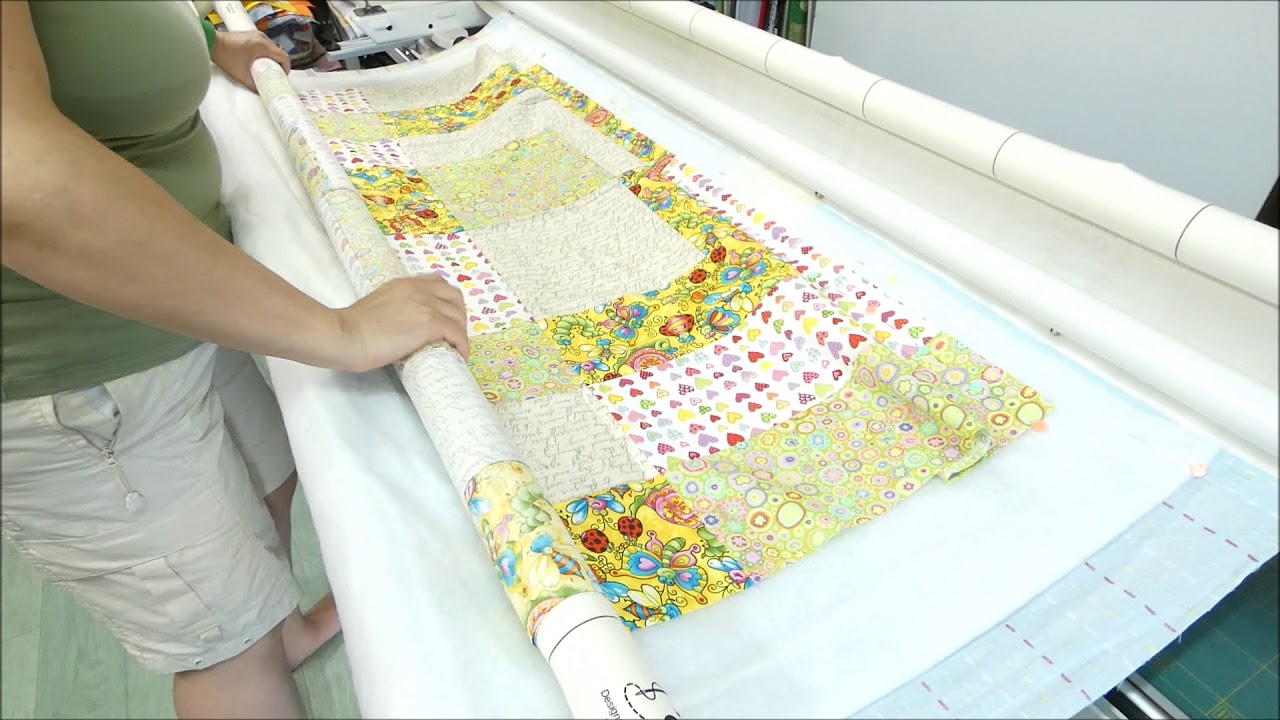 Comment bâtir et quilter sur une Long Arm d'après Acropatch?