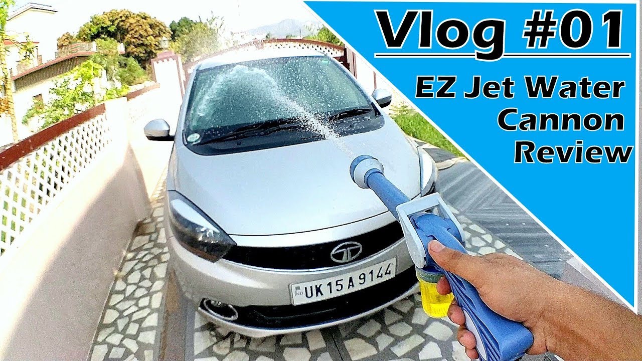 Vlog #01 Tata Tigor washing at Home using Budget Pressure Washer | Ez Jet water cannon
